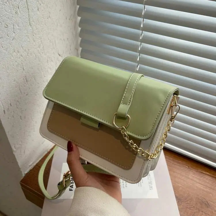 Chain Messenger Bag Fashion Broadband Shoulder Small Square Bag - AMIR BAGS INDIA PRIVATE LIMITED