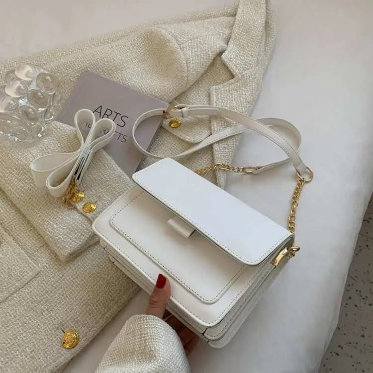 Chain Messenger Bag Fashion Broadband Shoulder Small Square Bag - AMIR BAGS INDIA PRIVATE LIMITED
