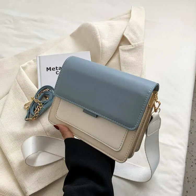 Chain Messenger Bag Fashion Broadband Shoulder Small Square Bag - AMIR BAGS INDIA PRIVATE LIMITED