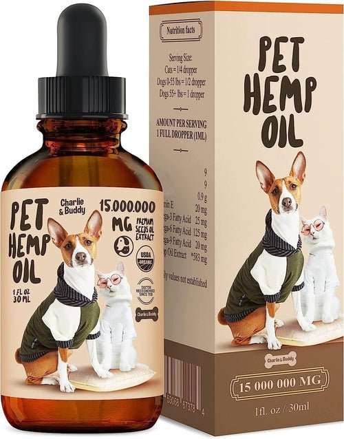Charlie Buddy H–µmp Oil for Dogs Cats Hi—Ä and J–æint Supp–ært and - AMIR BAGS INDIA PRIVATE LIMITED