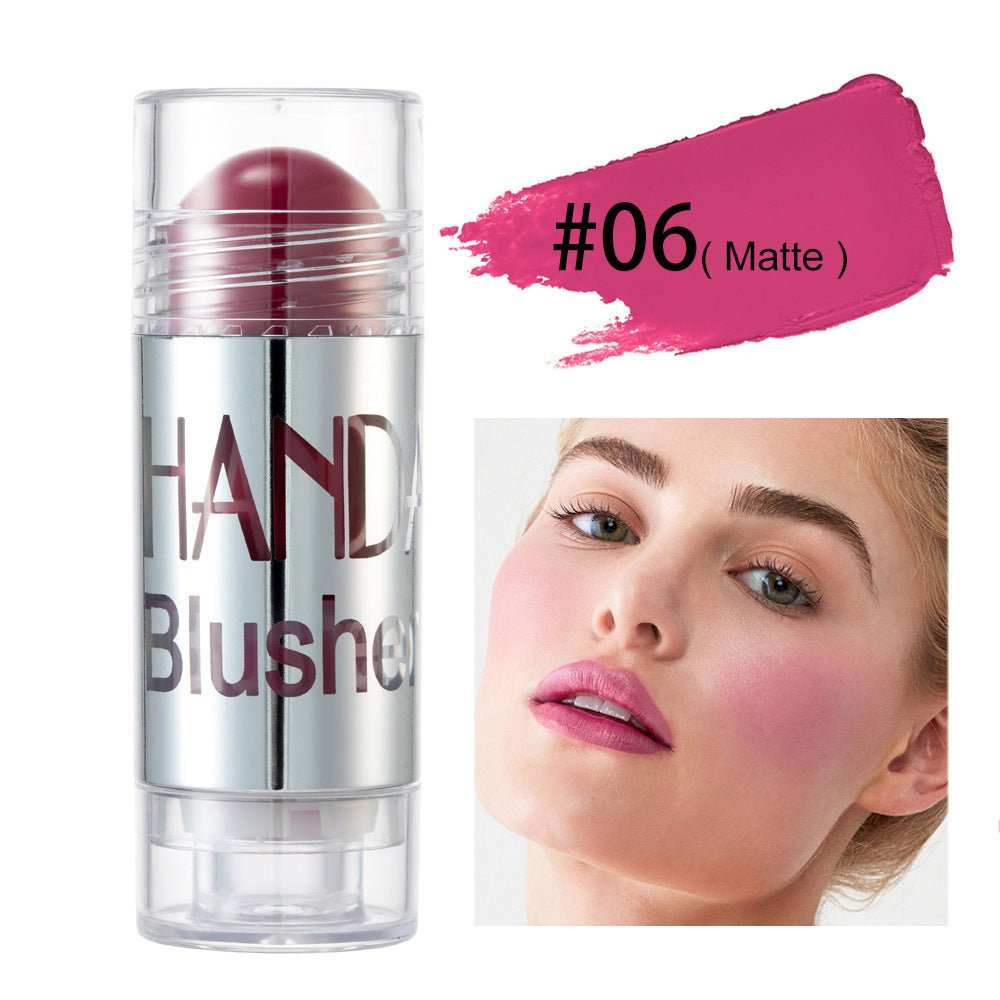Cheek Blusher Shimmer Blush Stick Face Makeup Highlighter Bronzer Contour Cream Long - lasting Facial Make Up Cosmetics - AMIR BAGS INDIA PRIVATE LIMITED