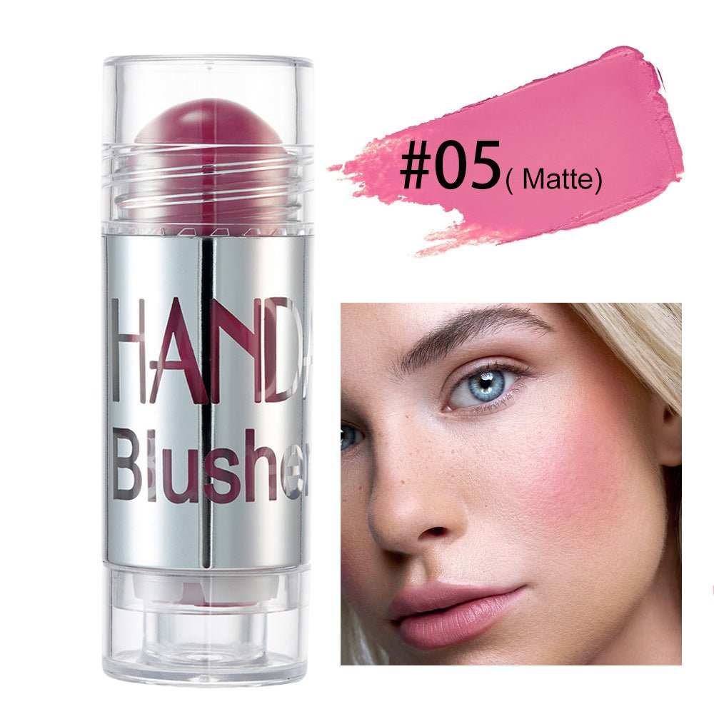 Cheek Blusher Shimmer Blush Stick Face Makeup Highlighter Bronzer Contour Cream Long - lasting Facial Make Up Cosmetics - AMIR BAGS INDIA PRIVATE LIMITED