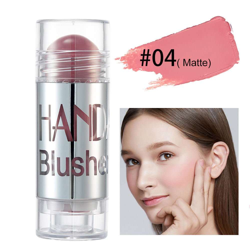Cheek Blusher Shimmer Blush Stick Face Makeup Highlighter Bronzer Contour Cream Long - lasting Facial Make Up Cosmetics - AMIR BAGS INDIA PRIVATE LIMITED