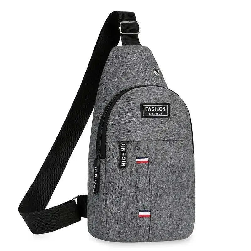 Chest Bag Men's One Shoulder Crossbody Bag Large Capacity Outdoor Sports And Leisure Fashion Small Shoulder Bag Large Capacit - AMIR BAGS INDIA PRIVATE LIMITED