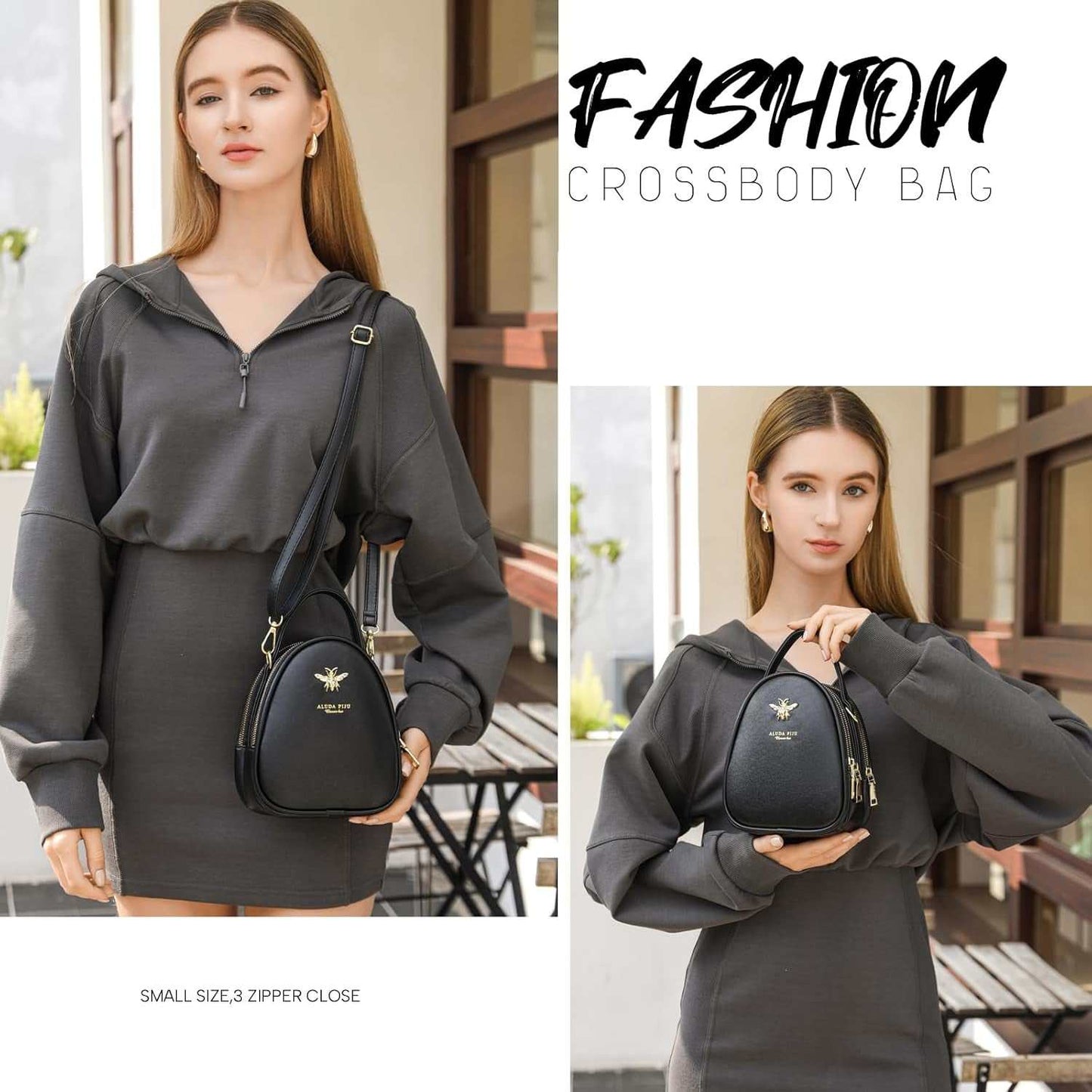 Chic and Versatile Small Crossbody Shoulder Bag for Women - Stylish Messenger Purse and Handbag - AMIR BAGS INDIA PRIVATE LIMITED