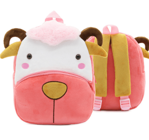 Children School Backpack Cartoon Rainbow Design Soft Plush Material For Toddler Baby Girls Kindergarten Kids School Bags - AMIR BAGS INDIA PRIVATE LIMITED