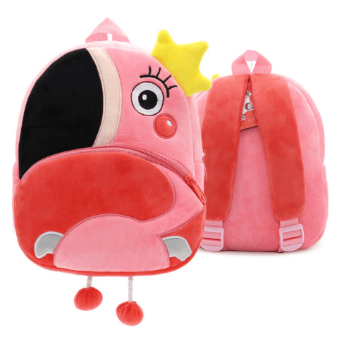 Children School Backpack Cartoon Rainbow Design Soft Plush Material For Toddler Baby Girls Kindergarten Kids School Bags - AMIR BAGS INDIA PRIVATE LIMITED