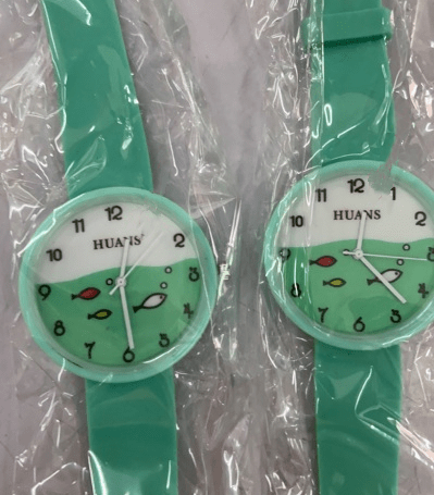 Children Watch For Girls Color Silicone Strap Fashion Quartz Wristwatch Fish Dial Cartoon Kids Clock - AMIR BAGS INDIA PRIVATE LIMITED