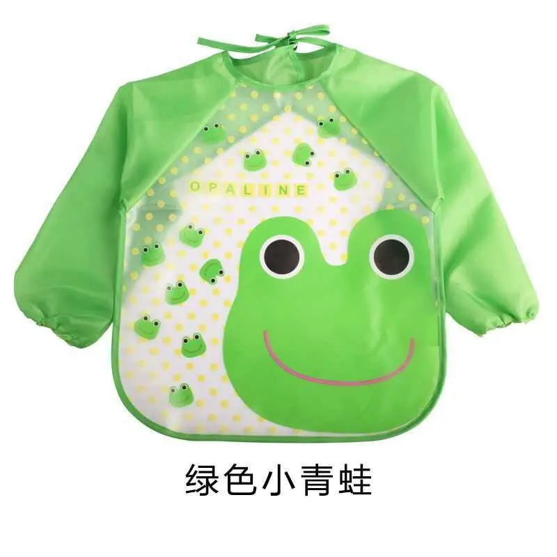 Children's Gown Long Sleeve Kids Waterproof Meal Baby Apron Painting Clothes Bib Protective Clothing - AMIR BAGS INDIA PRIVATE LIMITED