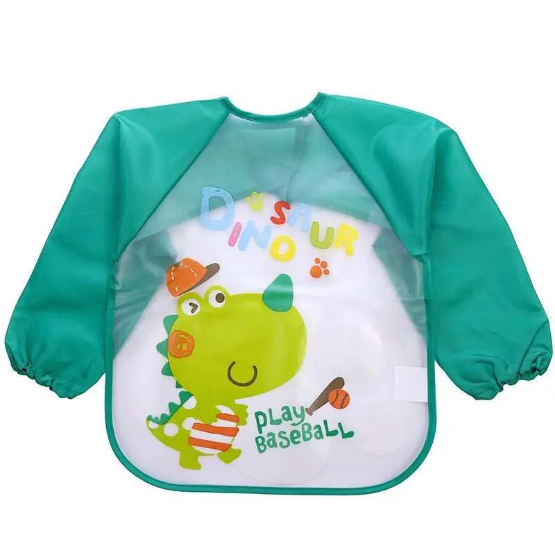 Children's Gown Long Sleeve Kids Waterproof Meal Baby Apron Painting Clothes Bib Protective Clothing - AMIR BAGS INDIA PRIVATE LIMITED