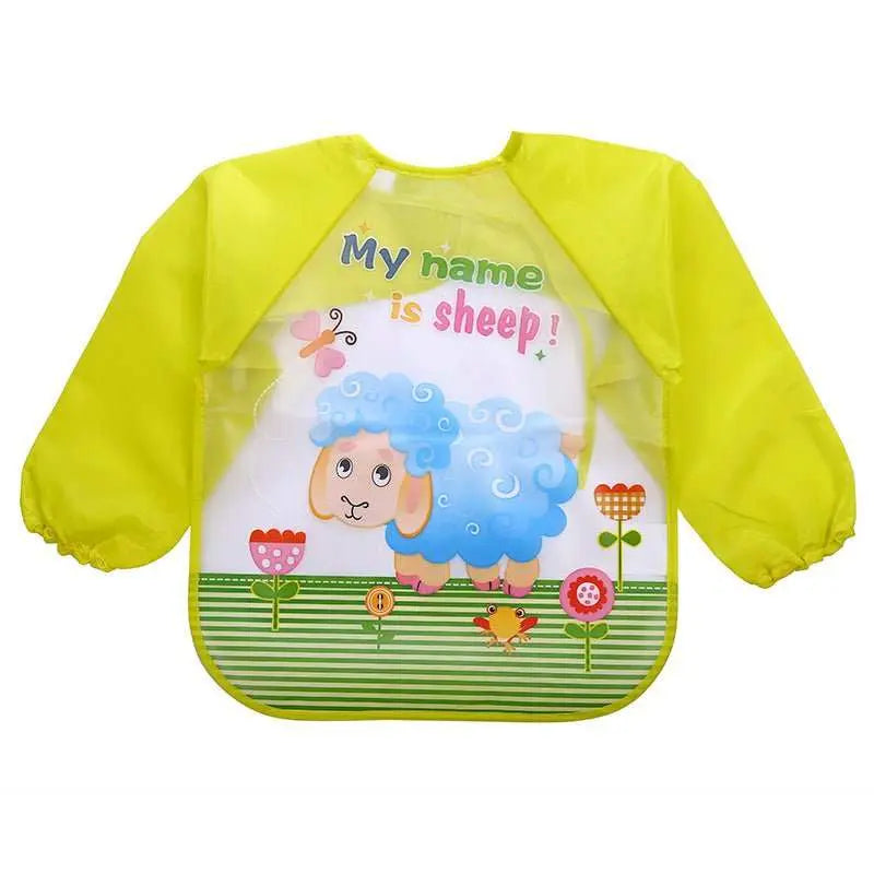 Children's Gown Long Sleeve Kids Waterproof Meal Baby Apron Painting Clothes Bib Protective Clothing - AMIR BAGS INDIA PRIVATE LIMITED
