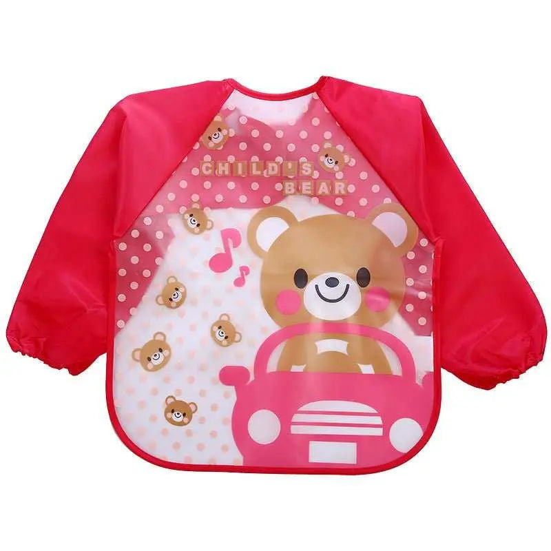 Children's Gown Long Sleeve Kids Waterproof Meal Baby Apron Painting Clothes Bib Protective Clothing - AMIR BAGS INDIA PRIVATE LIMITED