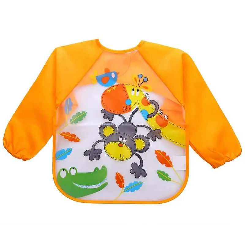 Children's Gown Long Sleeve Kids Waterproof Meal Baby Apron Painting Clothes Bib Protective Clothing - AMIR BAGS INDIA PRIVATE LIMITED