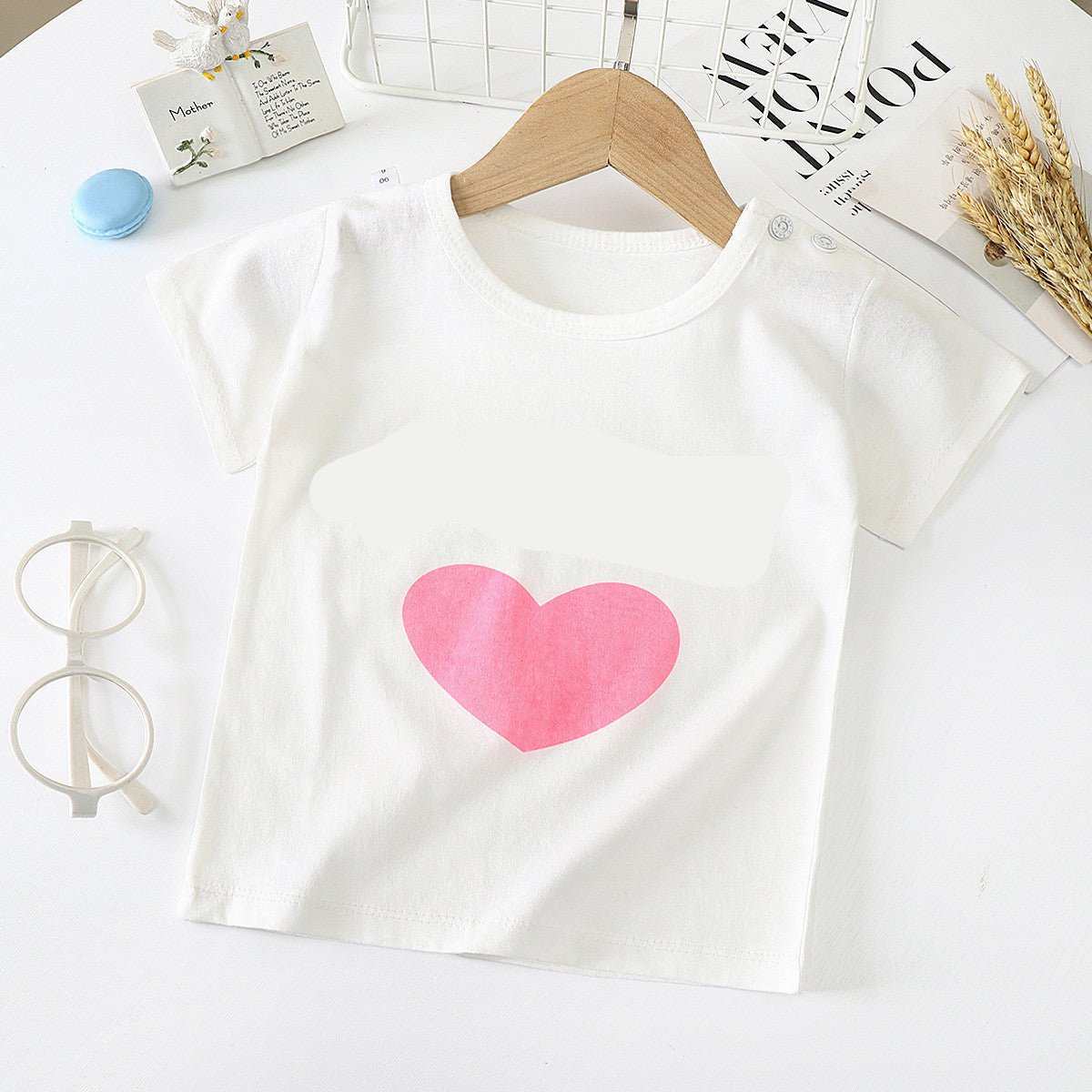 Children's Short - sleeved T-shirt cotton Baby Half - sleeved Bottoming Shirt - AMIR BAGS INDIA PRIVATE LIMITED