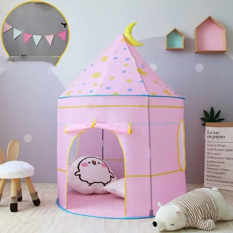 Children's Tent Baby Play House Indoor Princess Playhouse Castle - AMIR BAGS INDIA PRIVATE LIMITED