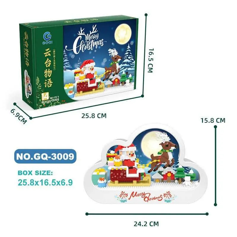 Christma New Style Assembled Building Block Toys Cloud Night Lamp Decorative Mirrors Frame LED Table Lights Creative Desk Bedroom Handmade Birthday Gifts - AMIR BAGS INDIA PRIVATE LIMITED