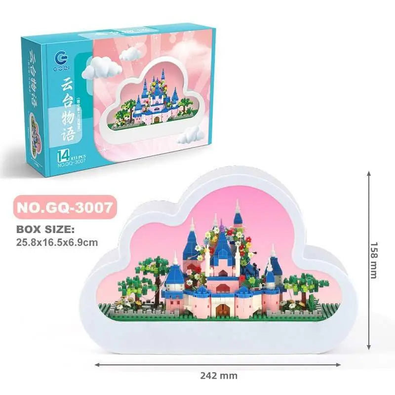 Christma New Style Assembled Building Block Toys Cloud Night Lamp Decorative Mirrors Frame LED Table Lights Creative Desk Bedroom Handmade Birthday Gifts - AMIR BAGS INDIA PRIVATE LIMITED