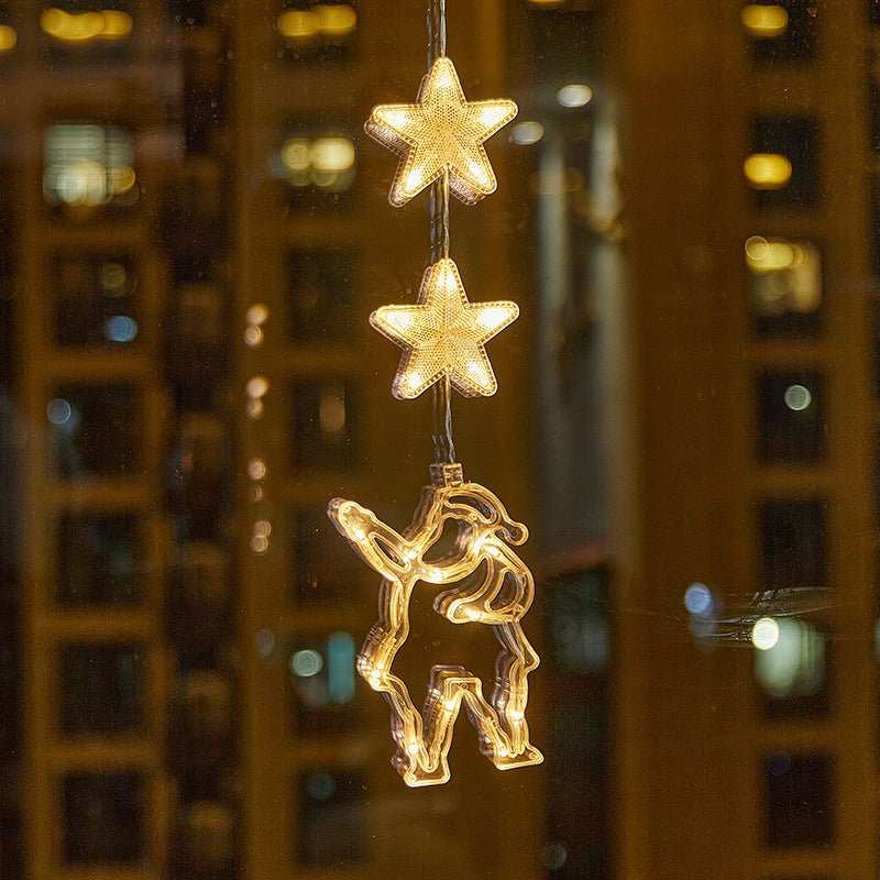Christmas Atmosphere Layout Sucker Lamp Window Creative Decoration - AMIR BAGS INDIA PRIVATE LIMITED