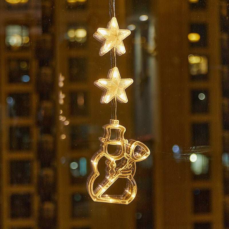 Christmas Atmosphere Layout Sucker Lamp Window Creative Decoration - AMIR BAGS INDIA PRIVATE LIMITED