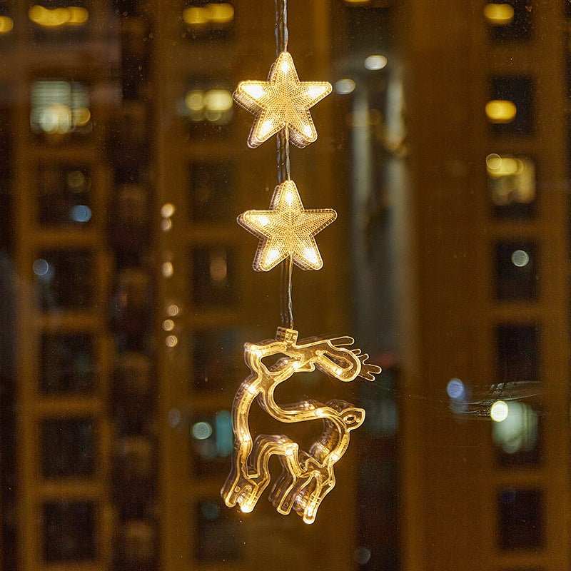 Christmas Atmosphere Layout Sucker Lamp Window Creative Decoration - AMIR BAGS INDIA PRIVATE LIMITED