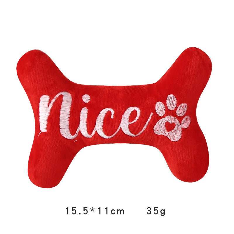 Christmas Dog Plush Sounding Puppy Pets Toy Santa Claus Decorations Pet Products - AMIR BAGS INDIA PRIVATE LIMITED