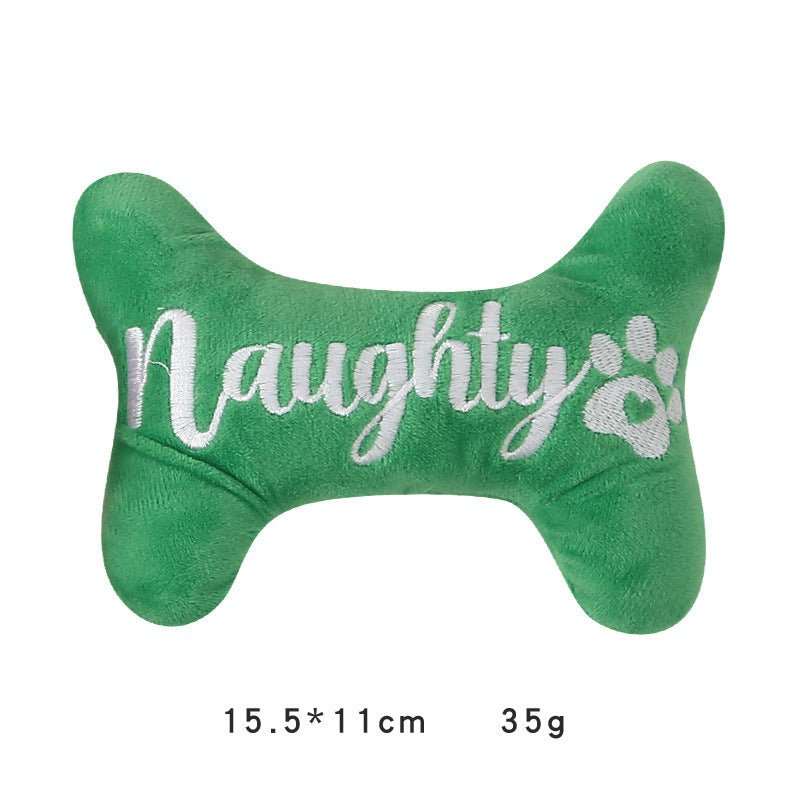 Christmas Dog Plush Sounding Puppy Pets Toy Santa Claus Decorations Pet Products - AMIR BAGS INDIA PRIVATE LIMITED