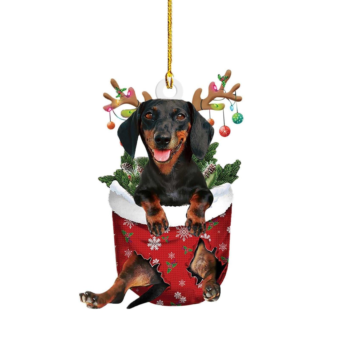Christmas Sausage Dog Decorations Home - AMIR BAGS INDIA PRIVATE LIMITED