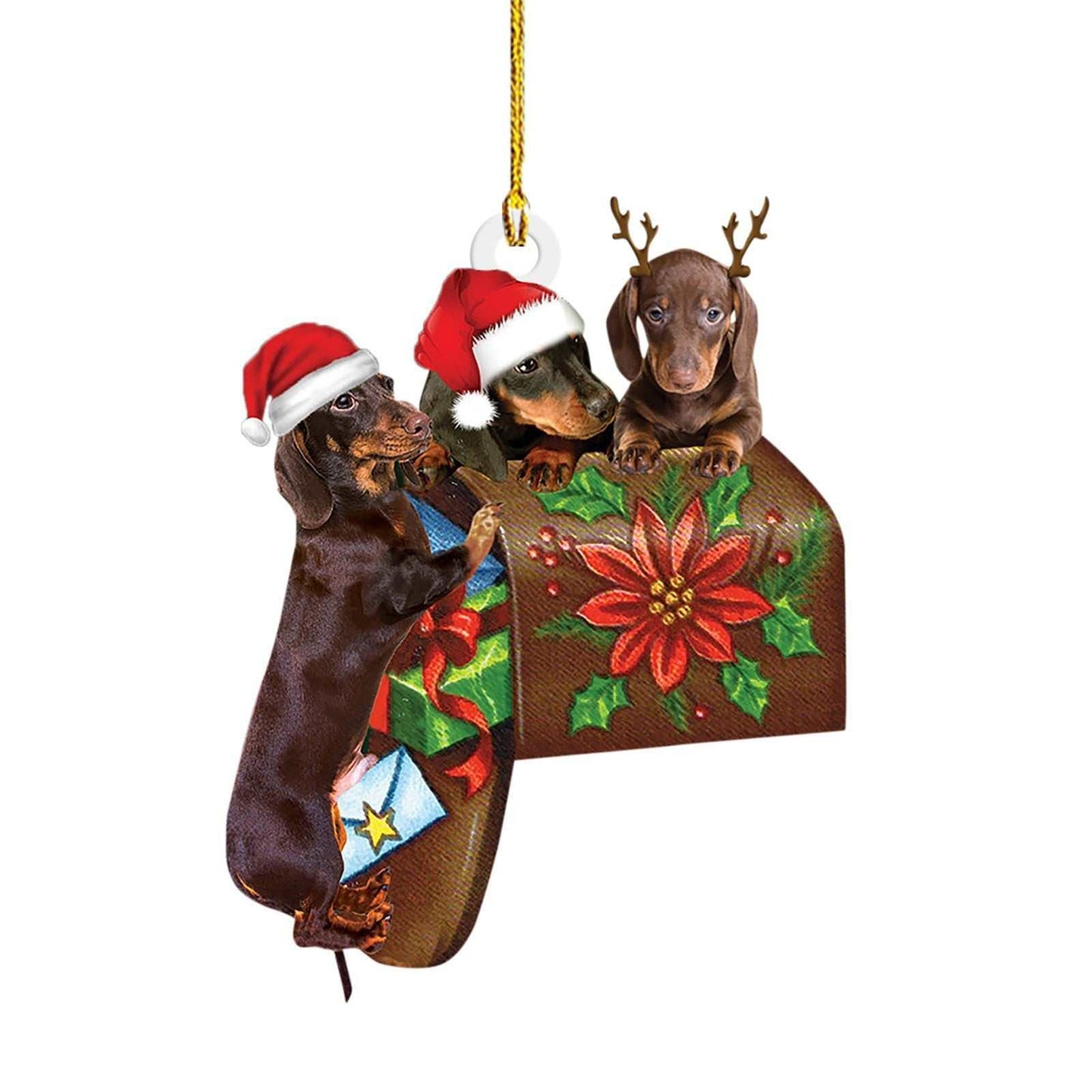 Christmas Sausage Dog Decorations Home - AMIR BAGS INDIA PRIVATE LIMITED