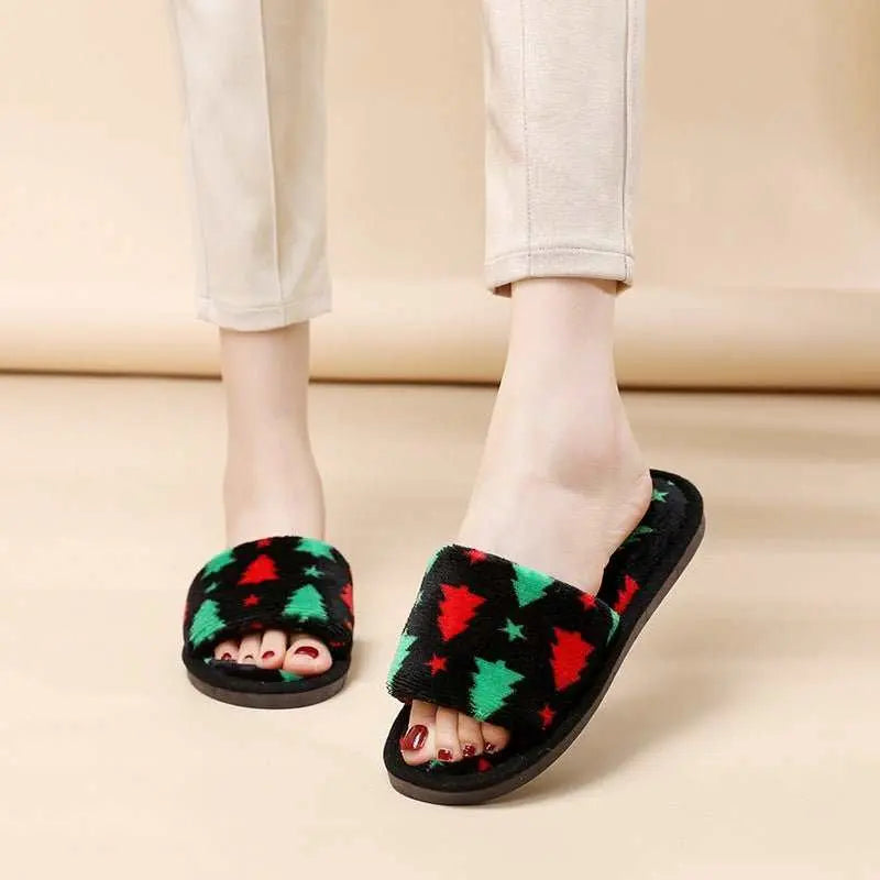 Christmas Tree Home Slippers Fashion Floor Bedroom Open-toe Plush SlipOverview:Unique design, stylish and beautiful.Good material, comfortable feet.A variety of colors, any choice.Specification:Upper material: PlushSole material: EVAApDropshipmanAMIR BAGS INDIA PRIVATE LIMITEDnull