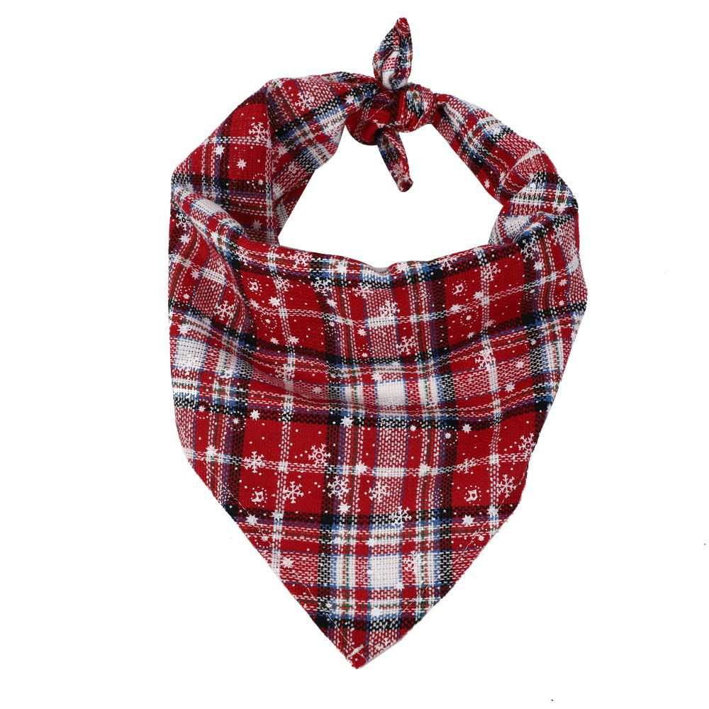 Christmas Triangle Pet Towel Santa Deer Print Dog Scarf Collar Premium Durable Fabric Holiday Decorative Bib For Pets - AMIR BAGS INDIA PRIVATE LIMITED