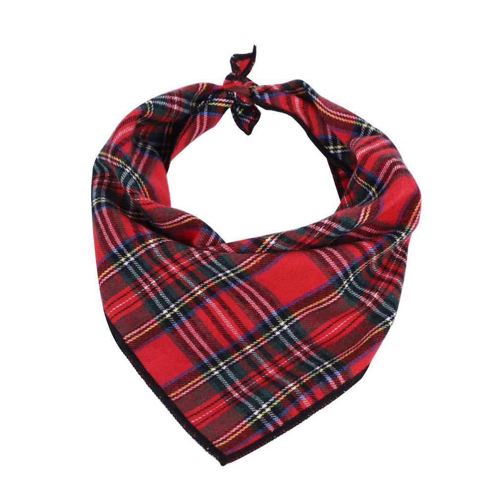Christmas Triangle Pet Towel Santa Deer Print Dog Scarf Collar Premium Durable Fabric Holiday Decorative Bib For Pets - AMIR BAGS INDIA PRIVATE LIMITED