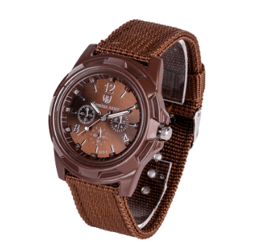 Cloth Belt Weaving Belt Military Watch Sea and Land Air Force Movement Quartz Military Watch - AMIR BAGS INDIA PRIVATE LIMITED