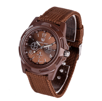 Cloth Belt Weaving Belt Military Watch Sea and Land Air Force Movement Quartz Military Watch - AMIR BAGS INDIA PRIVATE LIMITED