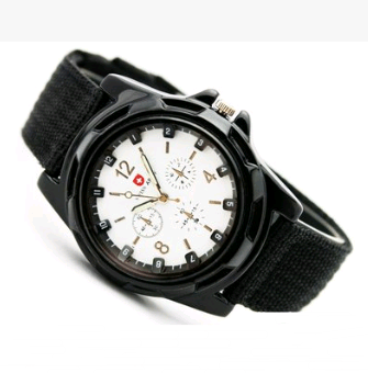 Cloth Belt Weaving Belt Military Watch Sea and Land Air Force Movement Quartz Military Watch - AMIR BAGS INDIA PRIVATE LIMITED