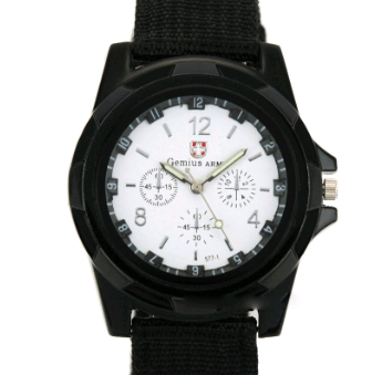 Cloth Belt Weaving Belt Military Watch Sea and Land Air Force Movement Quartz Military Watch - AMIR BAGS INDIA PRIVATE LIMITED