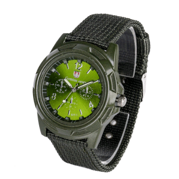 Cloth Belt Weaving Belt Military Watch Sea and Land Air Force Movement Quartz Military Watch - AMIR BAGS INDIA PRIVATE LIMITED