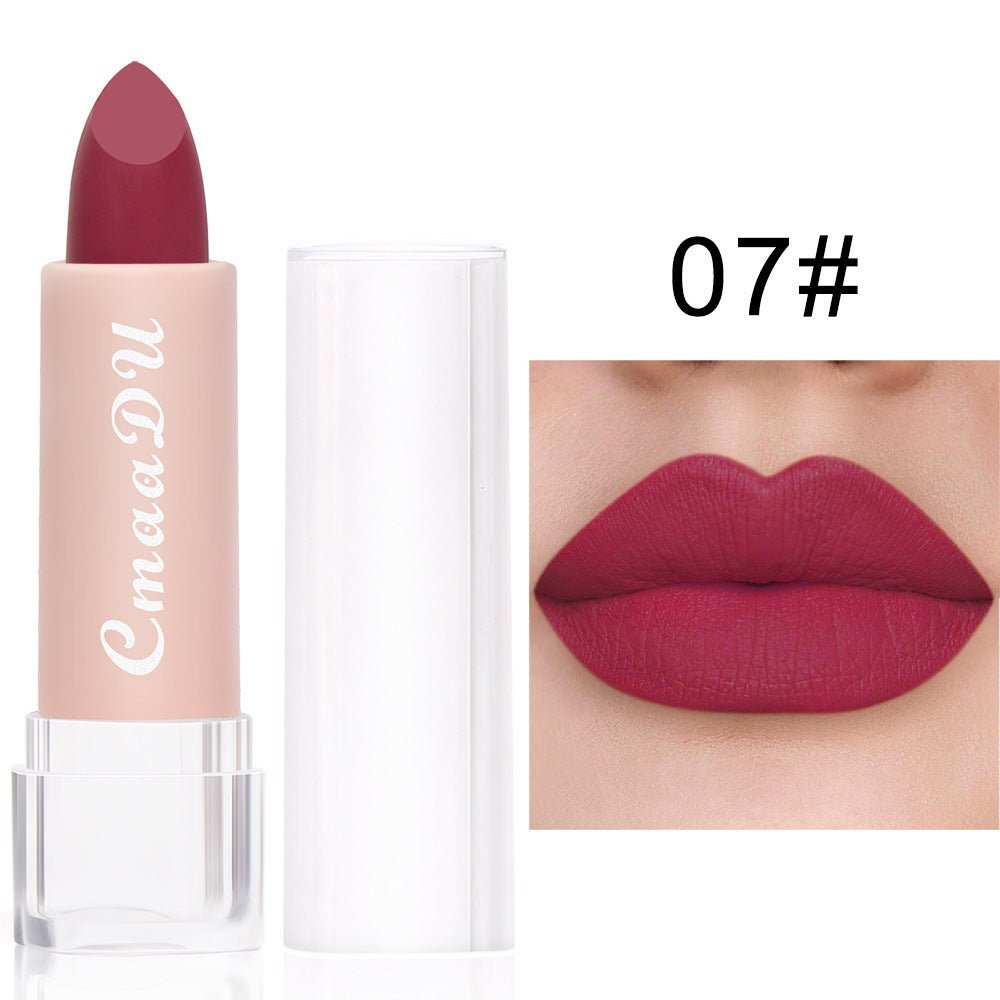 CmaaDu15 Color Matte Moisturizing Lipstick Waterproof Matte Lip Gloss - AMIR BAGS INDIA PRIVATE LIMITED