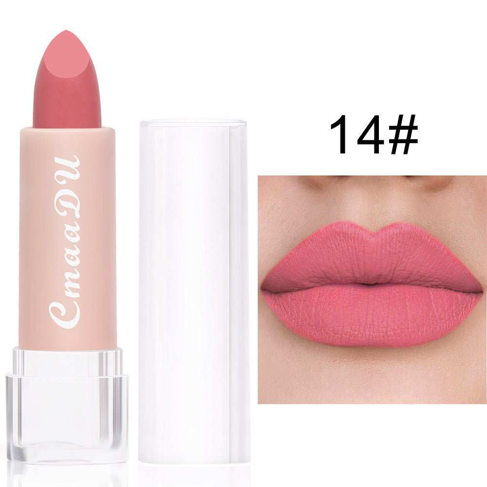 CmaaDu15 Color Matte Moisturizing Lipstick Waterproof Matte Lip Gloss - AMIR BAGS INDIA PRIVATE LIMITED