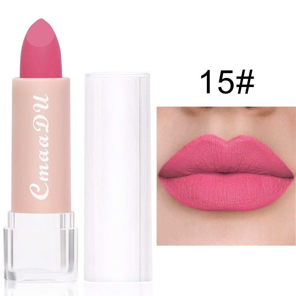CmaaDu15 Color Matte Moisturizing Lipstick Waterproof Matte Lip Gloss - AMIR BAGS INDIA PRIVATE LIMITED