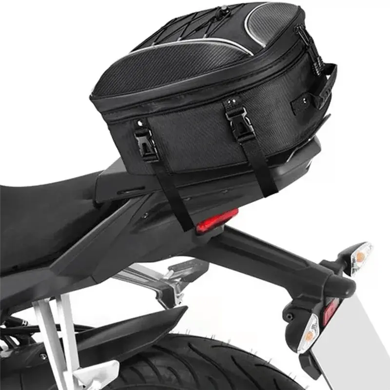 Compact Durable Motorcycle Back Seat Storage Bag, 30L Helmet - Luggage Expandable Backpack For Travel - AMIR BAGS INDIA PRIVATE LIMITED