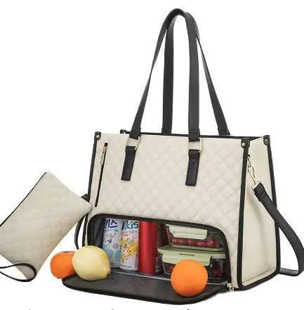 Convenient Commute New Lunch Bag Women's Insulated Lunch Box Women's LOverview:Unique design, stylish and beautiful.Good material, High quality.100% Brand New.A variety of colors, any choice.Product information:Lining texture: PolyesteDropshipmanAMIR BAGS INDIA PRIVATE LIMITEDnull
