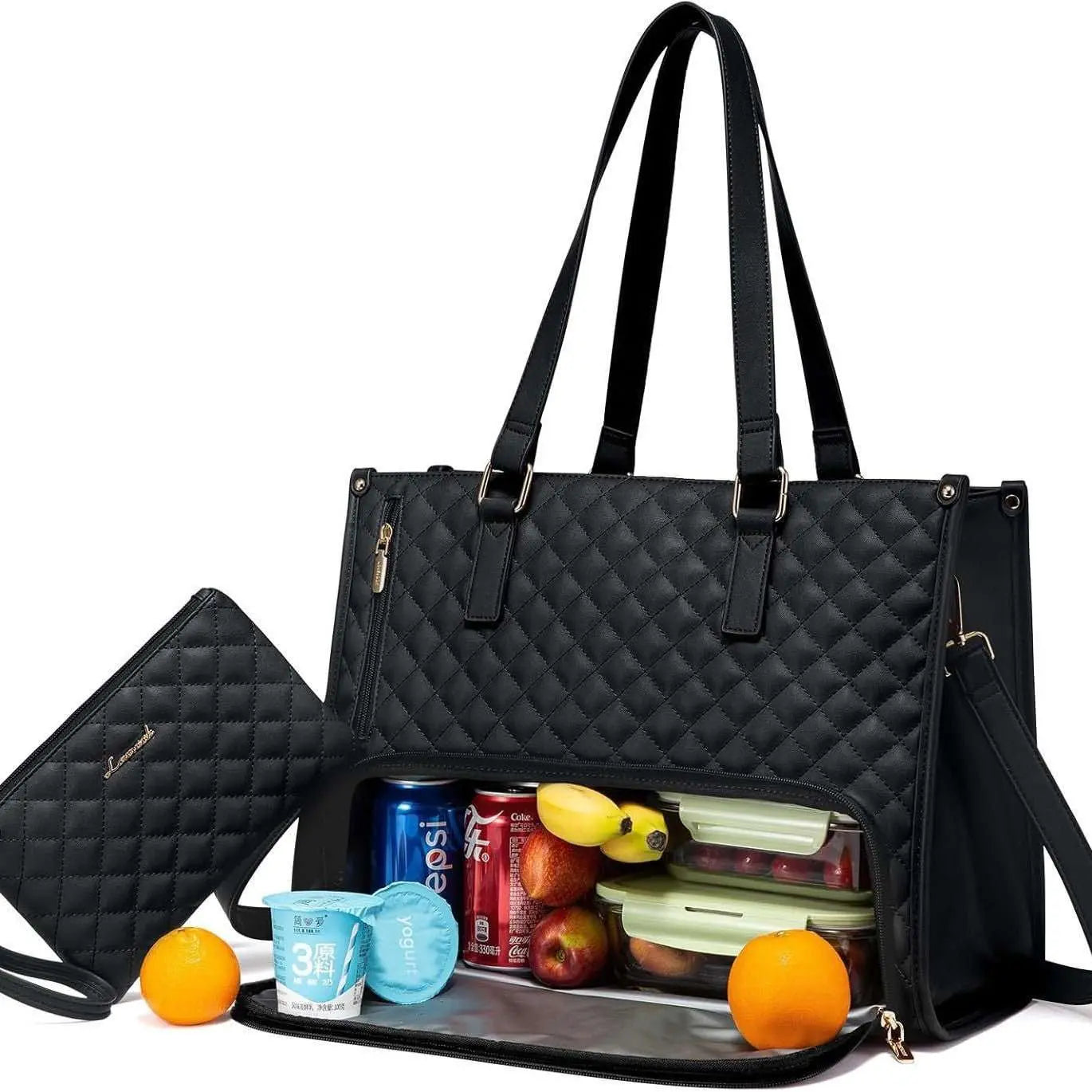 Convenient Commute New Lunch Bag Women's Insulated Lunch Box Women's LOverview:Unique design, stylish and beautiful.Good material, High quality.100% Brand New.A variety of colors, any choice.Product information:Lining texture: PolyesteDropshipmanAMIR BAGS INDIA PRIVATE LIMITEDnull