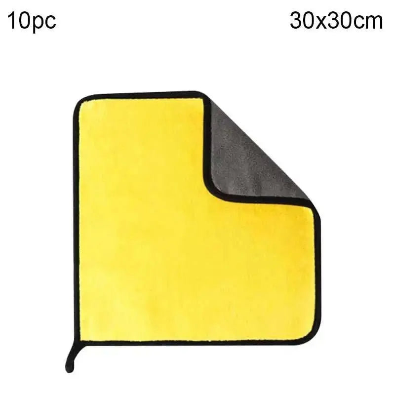 Coral Fleece Double Sided Car Cleaning Towel Quick Drying Waterproof and Oil Resistant Super Absorbent Without Leaving Traces - AMIR BAGS INDIA PRIVATE LIMITED