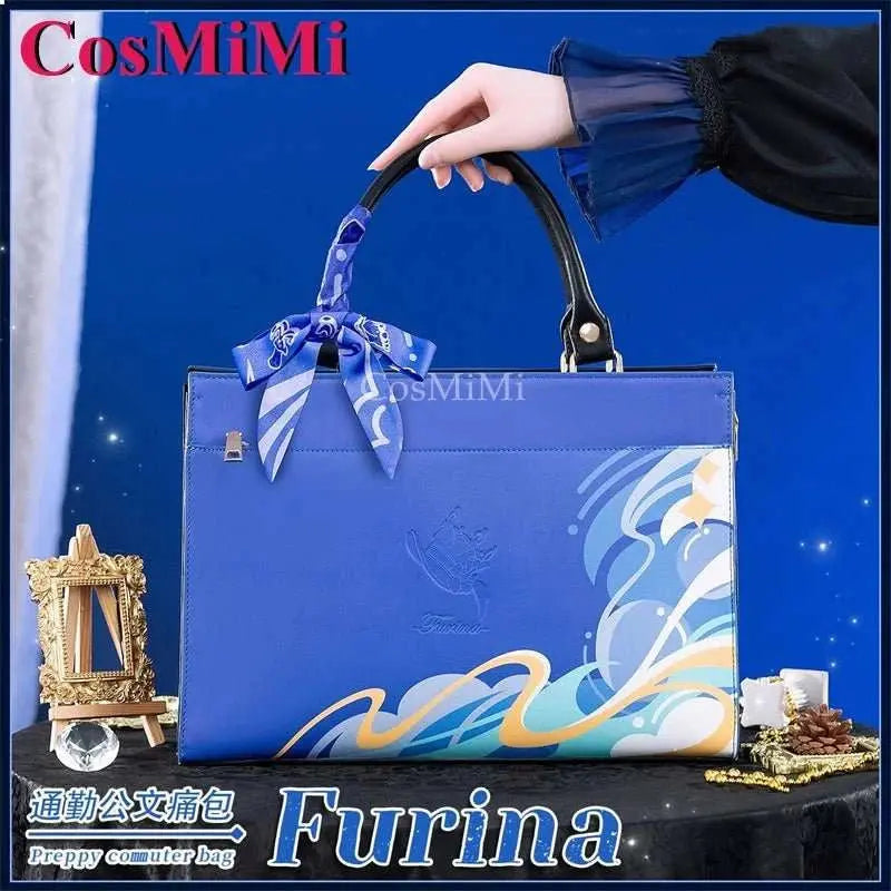 CosMiMi Game Genshin Impact Furina Cosplay Theme Impression Briefcase Daily Preppy Commuter Backpack Messenger Bag Lovely Itabag - AMIR BAGS INDIA PRIVATE LIMITED