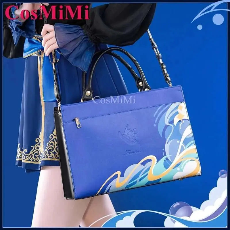 CosMiMi Game Genshin Impact Furina Cosplay Theme Impression Briefcase Daily Preppy Commuter Backpack Messenger Bag Lovely Itabag - AMIR BAGS INDIA PRIVATE LIMITED