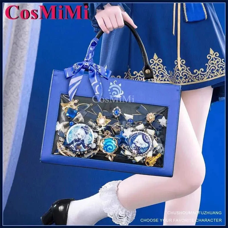 CosMiMi Game Genshin Impact Furina Cosplay Theme Impression Briefcase Daily Preppy Commuter Backpack Messenger Bag Lovely Itabag - AMIR BAGS INDIA PRIVATE LIMITED