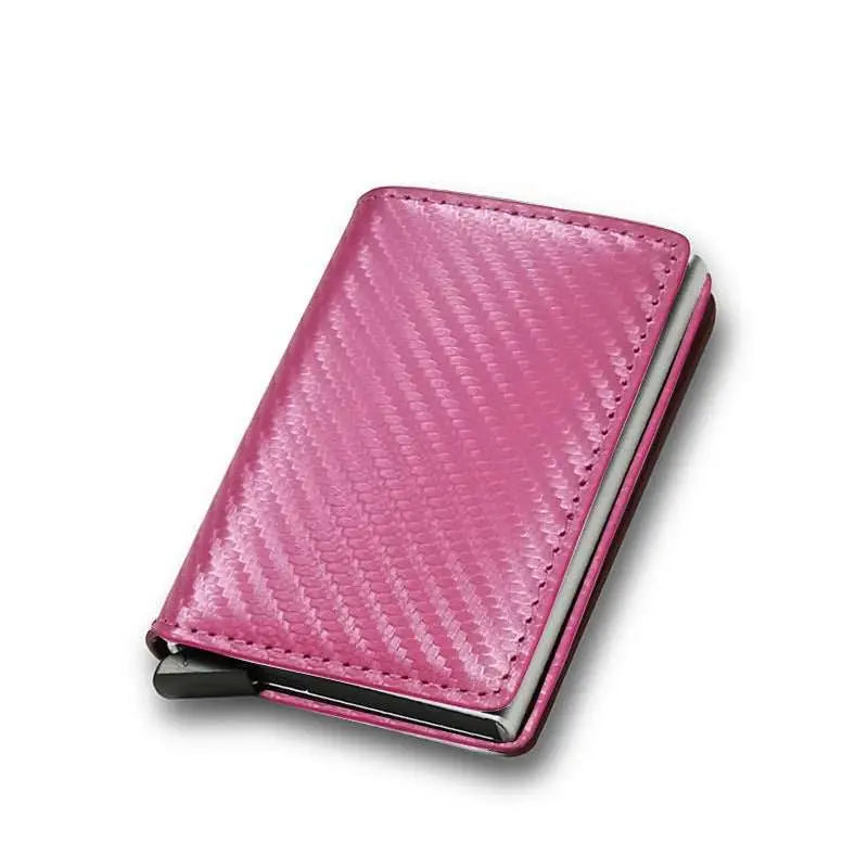 Credit Card Holder Smart Minimalist Wallet Pocket Men Women Slim Cardholder Bank Secure Creditcard Case - AMIR BAGS INDIA PRIVATE LIMITED