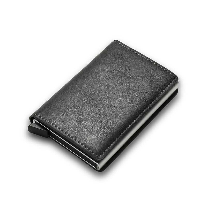 Credit Card Holder Smart Minimalist Wallet Pocket Men Women Slim Cardholder Bank Secure Creditcard Case - AMIR BAGS INDIA PRIVATE LIMITED