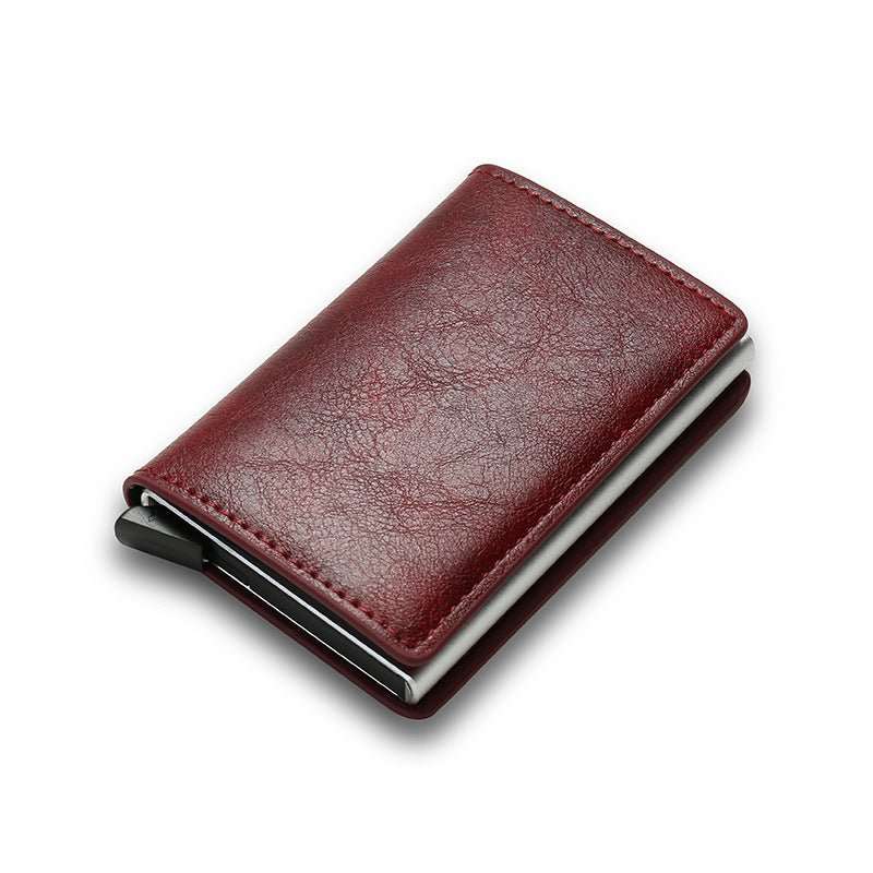 Credit Card Holder Smart Minimalist Wallet Pocket Men Women Slim Cardholder Bank Secure Creditcard Case - AMIR BAGS INDIA PRIVATE LIMITED