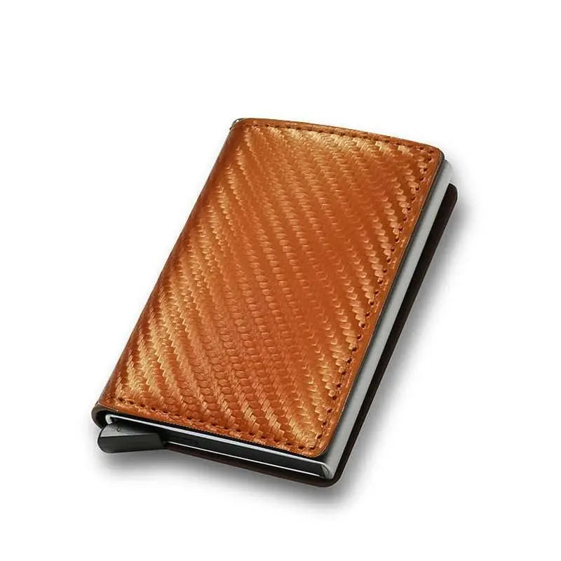 Credit Card Holder Smart Minimalist Wallet Pocket Men Women Slim Cardholder Bank Secure Creditcard Case - AMIR BAGS INDIA PRIVATE LIMITED